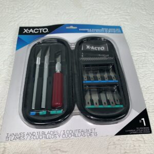 X-Acto X5285 Basic Knife Set Soft Case Kit for Hobby Models Trains Crafts
