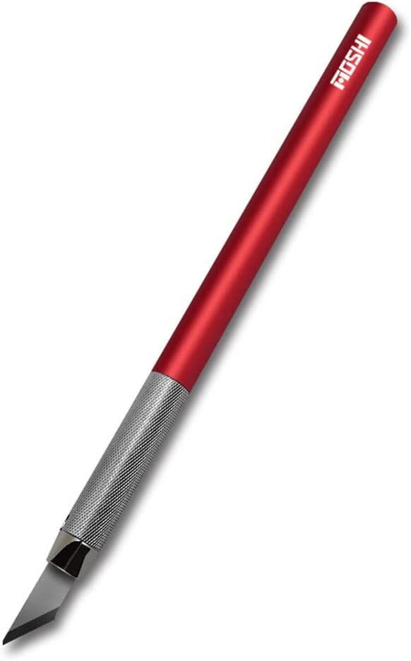 Model Tool Hobby Craft Knife 12 Blades Refills w/ Metal Handle Case Cap - Image 4