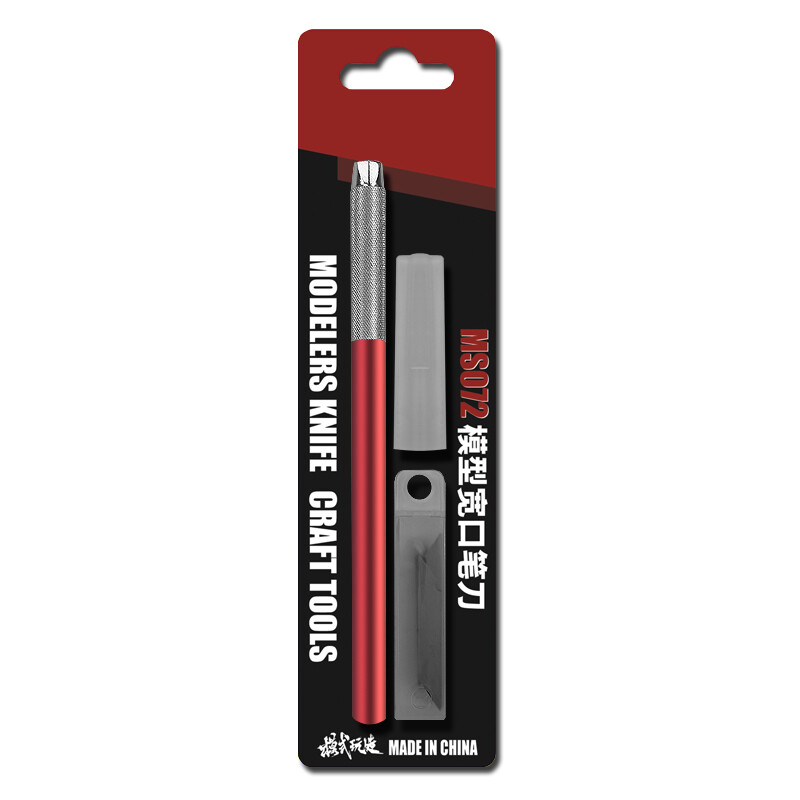 Model Tool Hobby Craft Knife 12 Blades Refills w/ Metal Handle Case Cap - Image 5