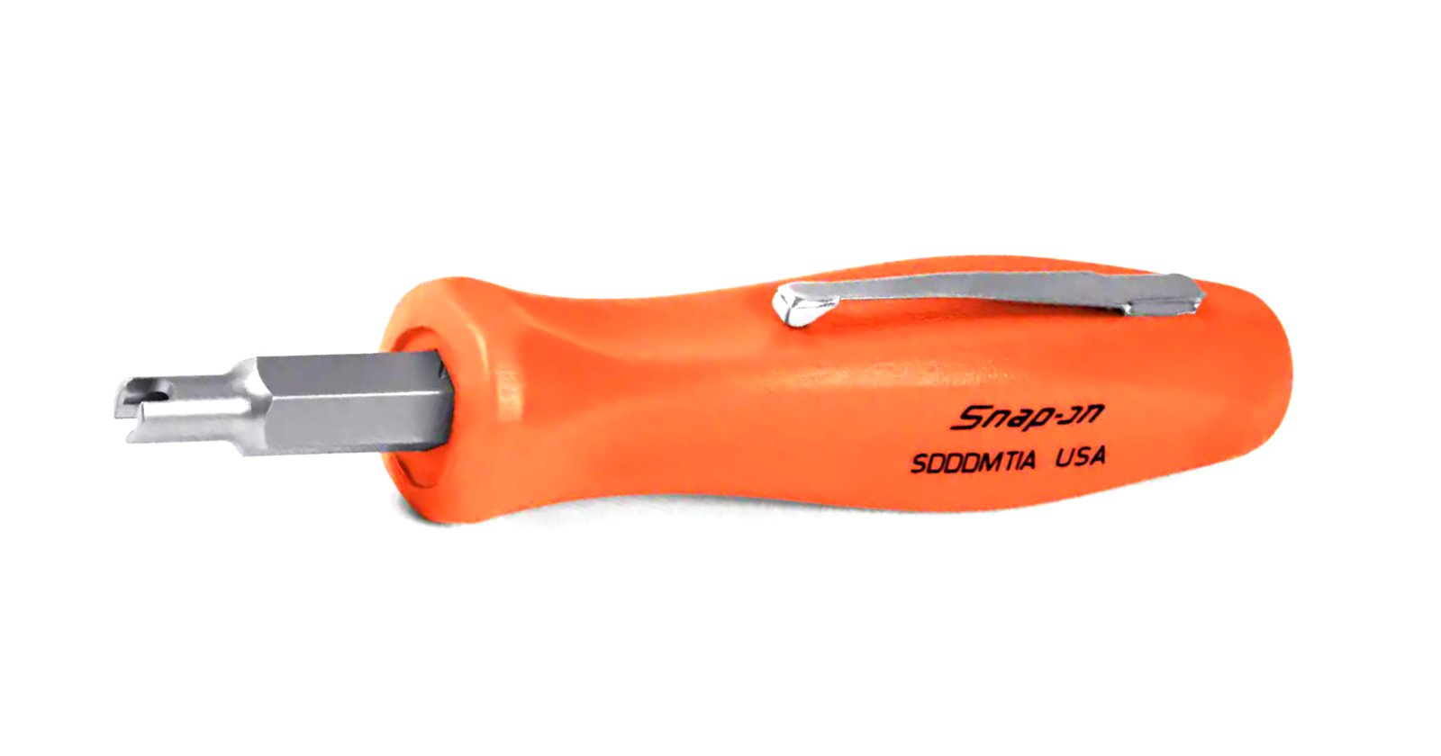 NEW* Snap-on Pocket TIRE VALVE Screwdriver SDDDMT1AO Reversible Tip *ORANGE* T10