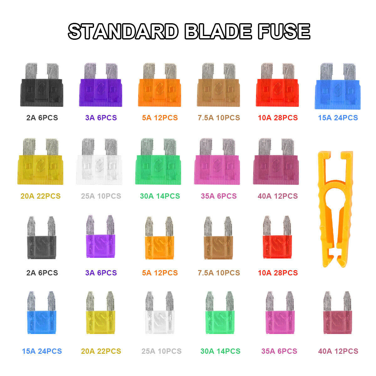 300Pcs Car Blade Fuse Assortment Assorted Kit Blade Set Auto Truck Automotive - Image 2
