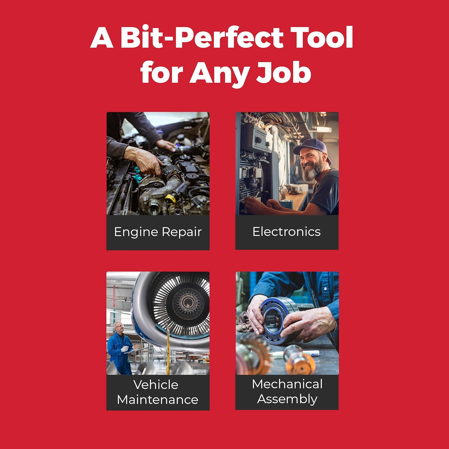 Ratcheting Multi-Bit Compact Automotive Screwdriver Set for Easy Repairs - Image 5