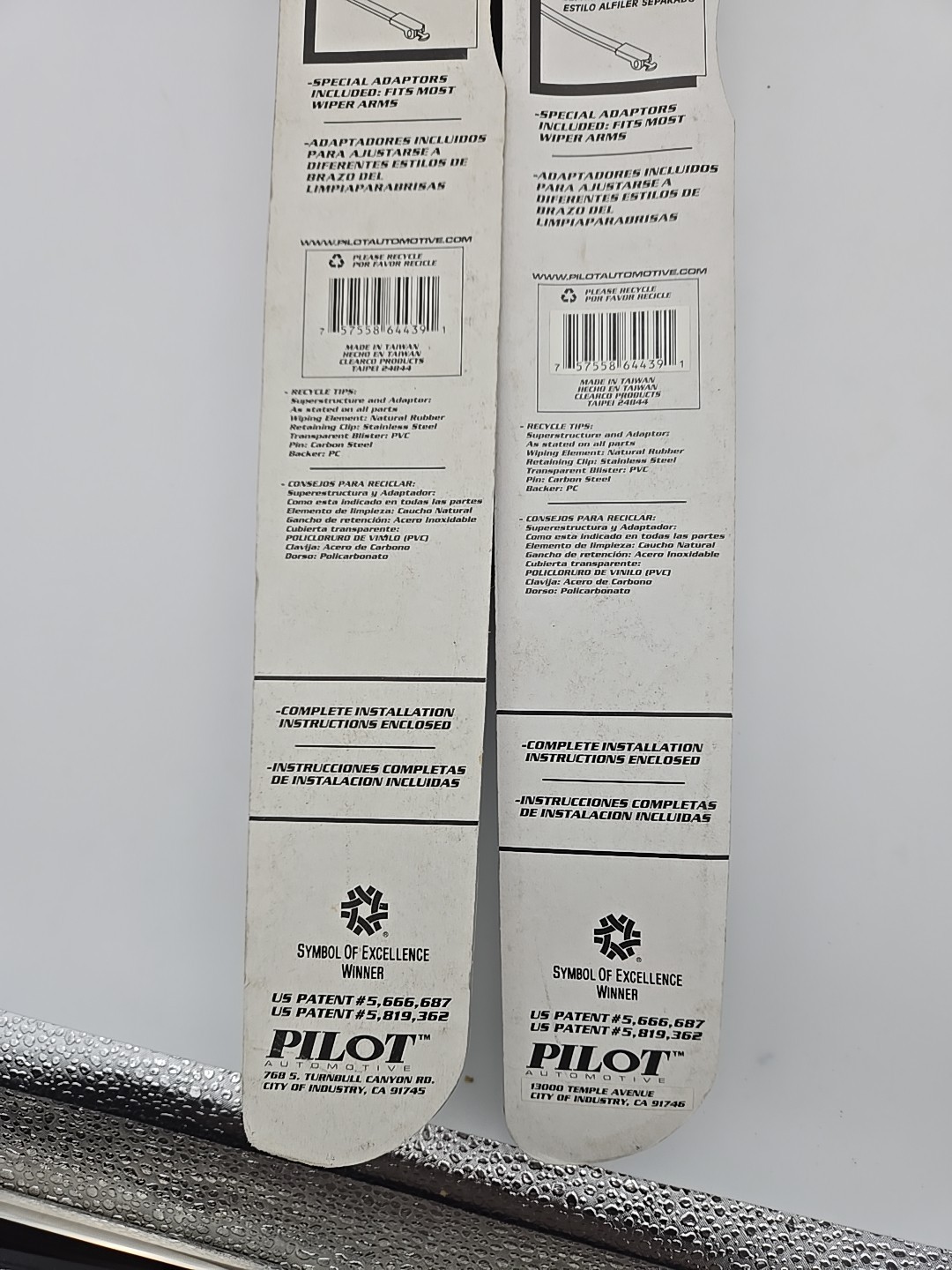 PILOT AUTOMOTIVE 16 In 2 Pc Dual Wiper Blades WBP-16C NEW - Image 5