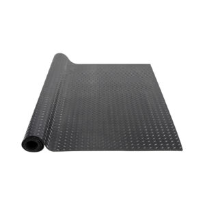 VEVOR Diamond-Plate Rubber Flooring Roll 3mm x 4ft x 15ft Garage Floor Mat SBR
