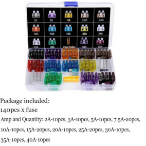 Car Mini/Small/standard Blades Fuse Kit Automotive Blades Fuse Assortment set
