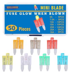 Glow Fuse Mini Blade Automotive Fuse Glow When Blown Smart Auto Glow Fuse Easy I