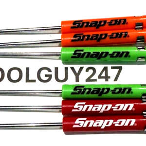6 SNAP ON TOOLS Pocket Screwdriver, Flat Tip Screwdrivers, MIXED Magnet End NEW