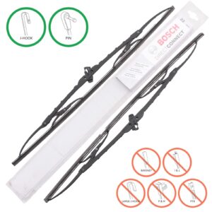 2 Bosch Automotive 40522 Direct Connect Windshield Wiper Blades 22" Conventional