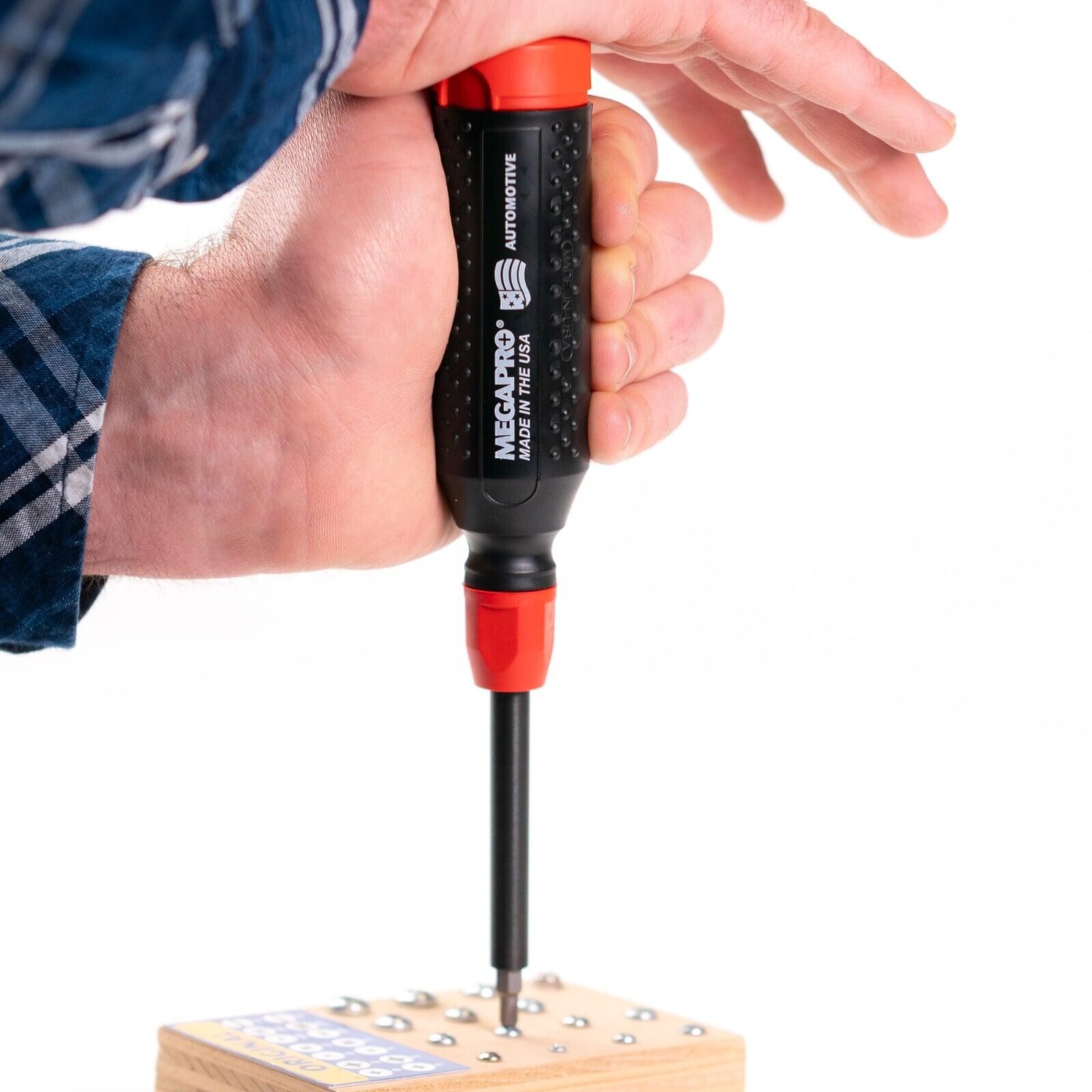 Megapro Automotive Multi Bit Screwdriver Phillips Flat Torx Valve Tool 1/4 Drive - Image 3