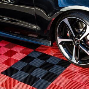 FlooringInc Nitro Vented Garage Floor Tiles | Snow Water Drainage | 12"x12"