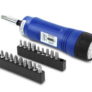 Stark USA 21-Pieces Adjustable Torque Screwdriver 14" Long Shank 10-50 IN/LB