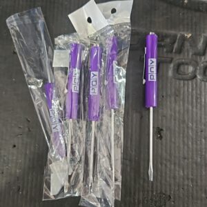 5Pcs Pocket Screwdriver Strong Magnet Flat Blade Purple PQY Automotive Mechanics