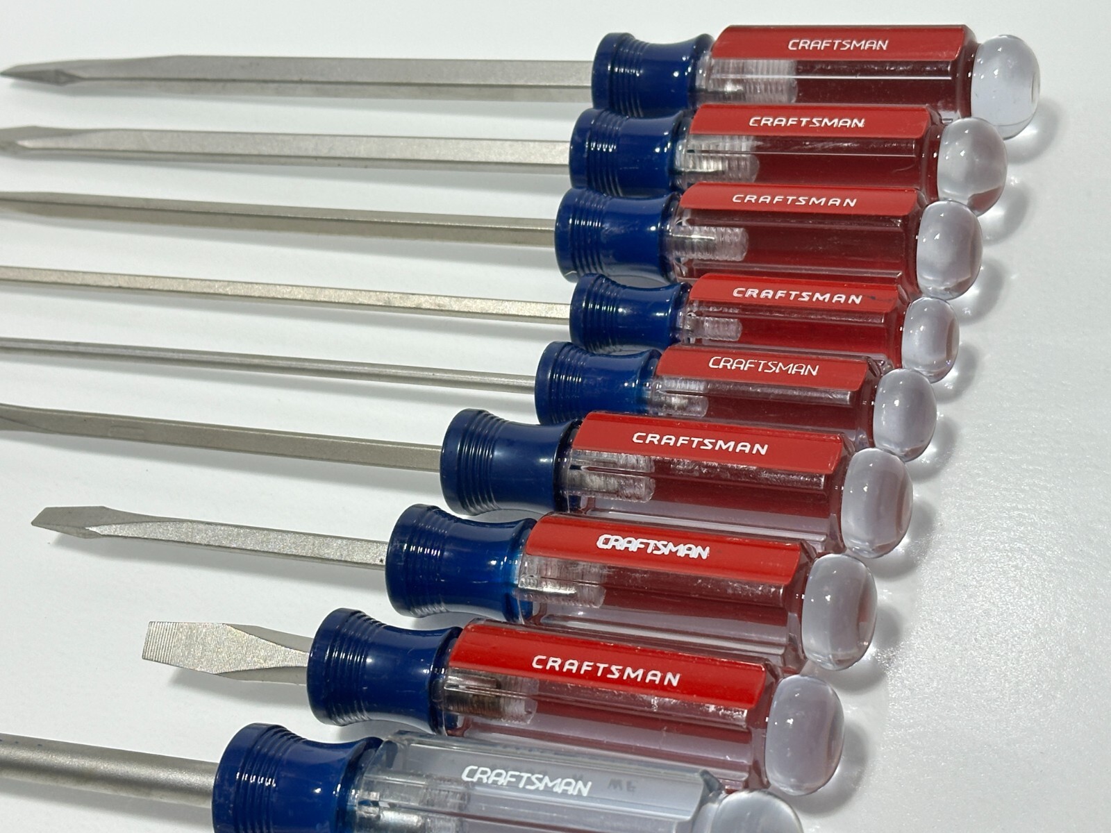 NOS Craftsman USA WF 11pc Phillips & Flat Slotted Screwdriver Set, New-Old-Stock - Image 2