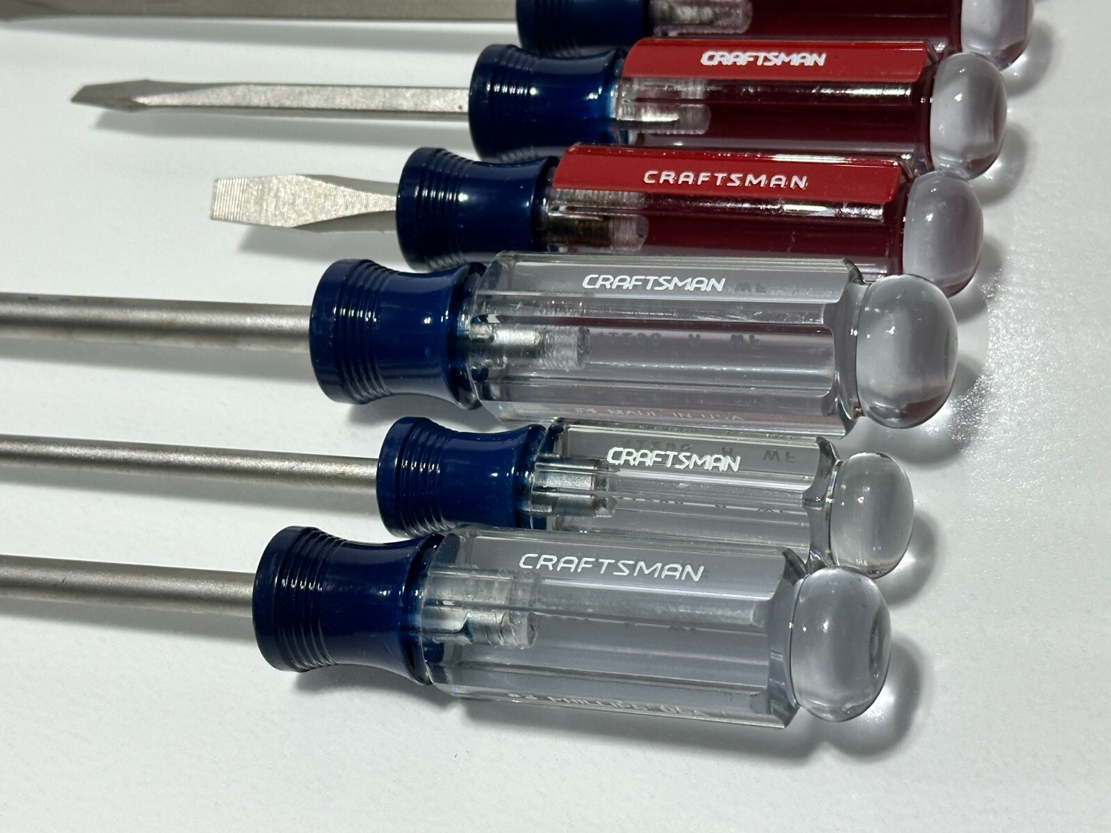NOS Craftsman USA WF 11pc Phillips & Flat Slotted Screwdriver Set, New-Old-Stock - Image 3