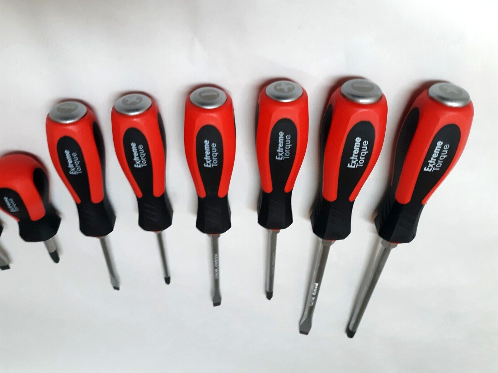 Chrome Vanadium 8 pc Go-Thru Though Handle Hex Bolster Screwdriver Set Magnetic - Image 4