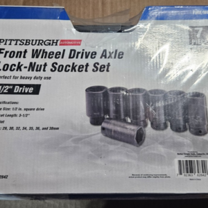 Pittsburgh Automotive Metric Front Wheel Drive Axle Lock-Nut Socket Set 7. 62842