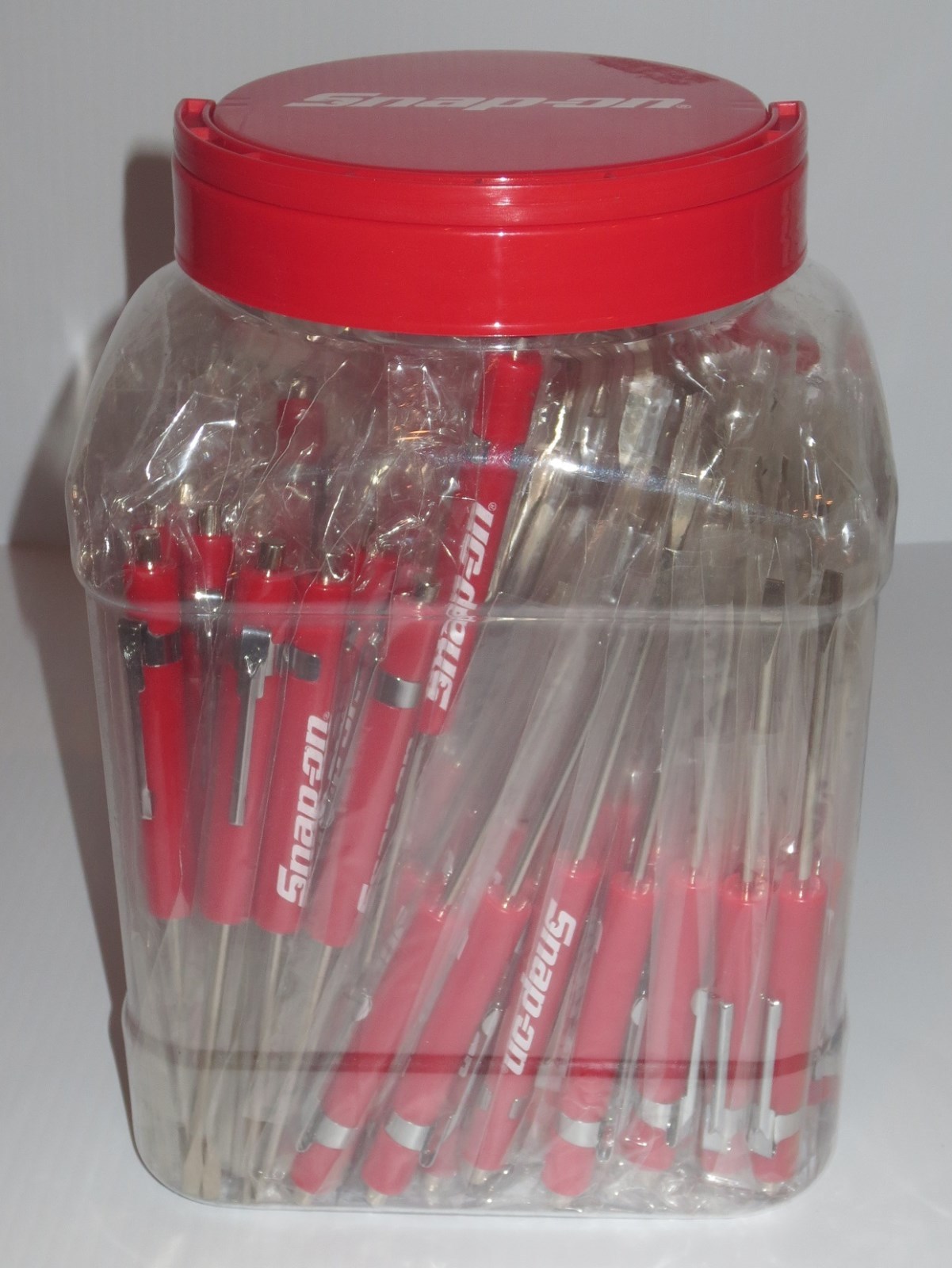 (10)TEN Snap on Pocket Screwdriver Flat Tip Screwdrivers, Magnet End, MIXED .NEW - Image 4