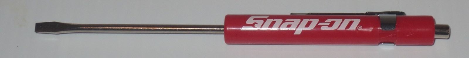 NEW 12 ASSORTED Snap-on Tools Flat Tip Pocket Screwdrivers w/Clip & Magnetic End - Image 5