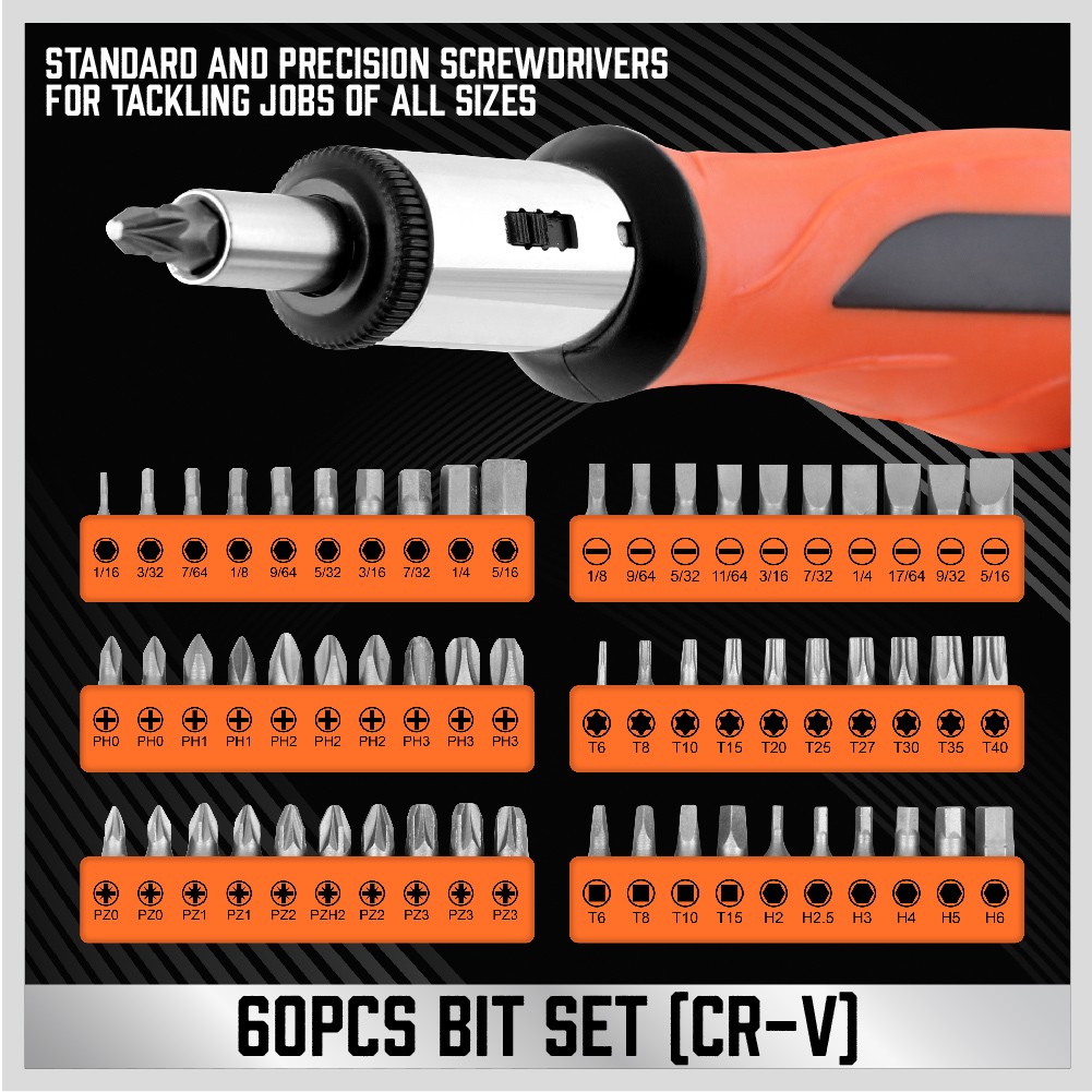 122Pc Magnetic Screwdriver Set Ratchet Handle Nut Driver Hex Key Socket Bits - Image 5