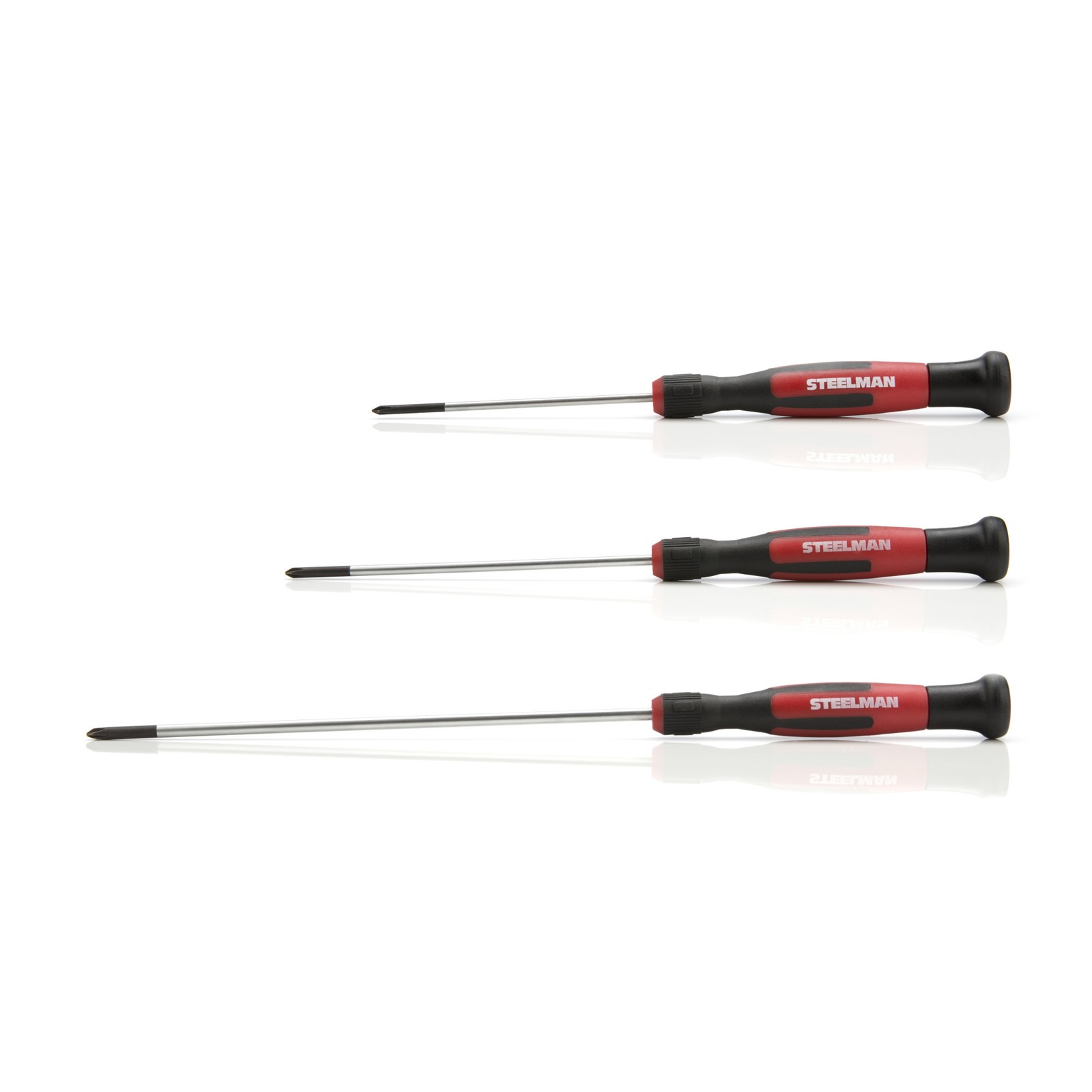 Steelman 6 Piece Long Phillips and Flat Head Precision Screwdriver Set 41776 - Image 2