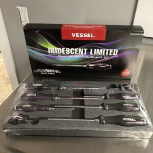 Vessel Iridescent Purple Screw Driver Set VES4308EVAMU Cornwell Exclusive RARE