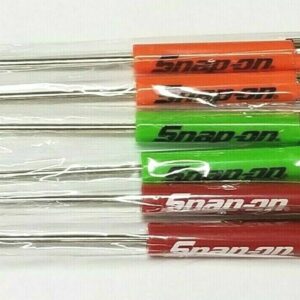 (6)SIX Snap on Pocket Screwdriver, Flat Tip Screwdrivers, MIXED Magnet End .NEW.