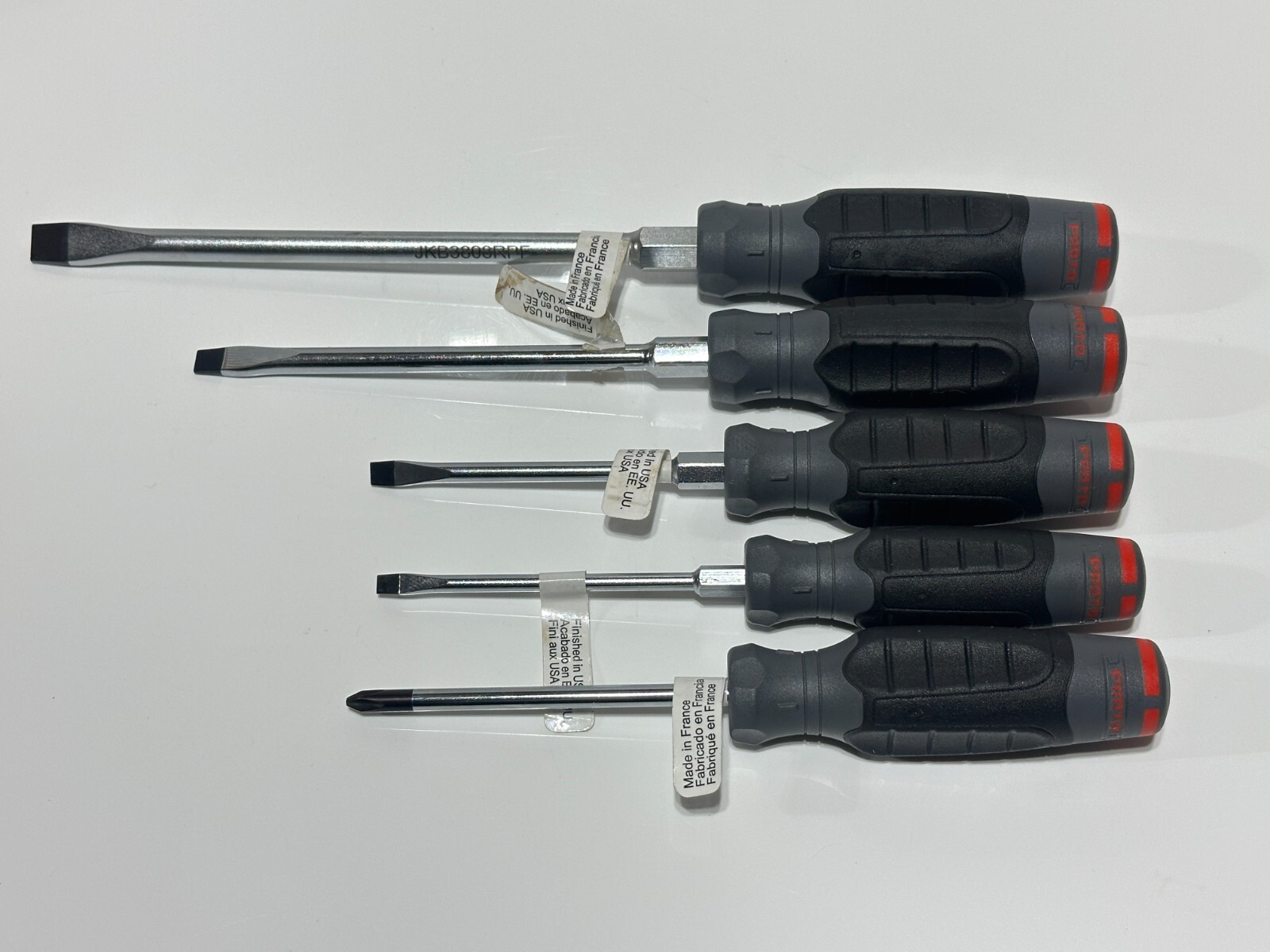 NEW Proto Tools 5pc Phillips & Flat Slotted Screwdriver Set w/ Comfort Handle