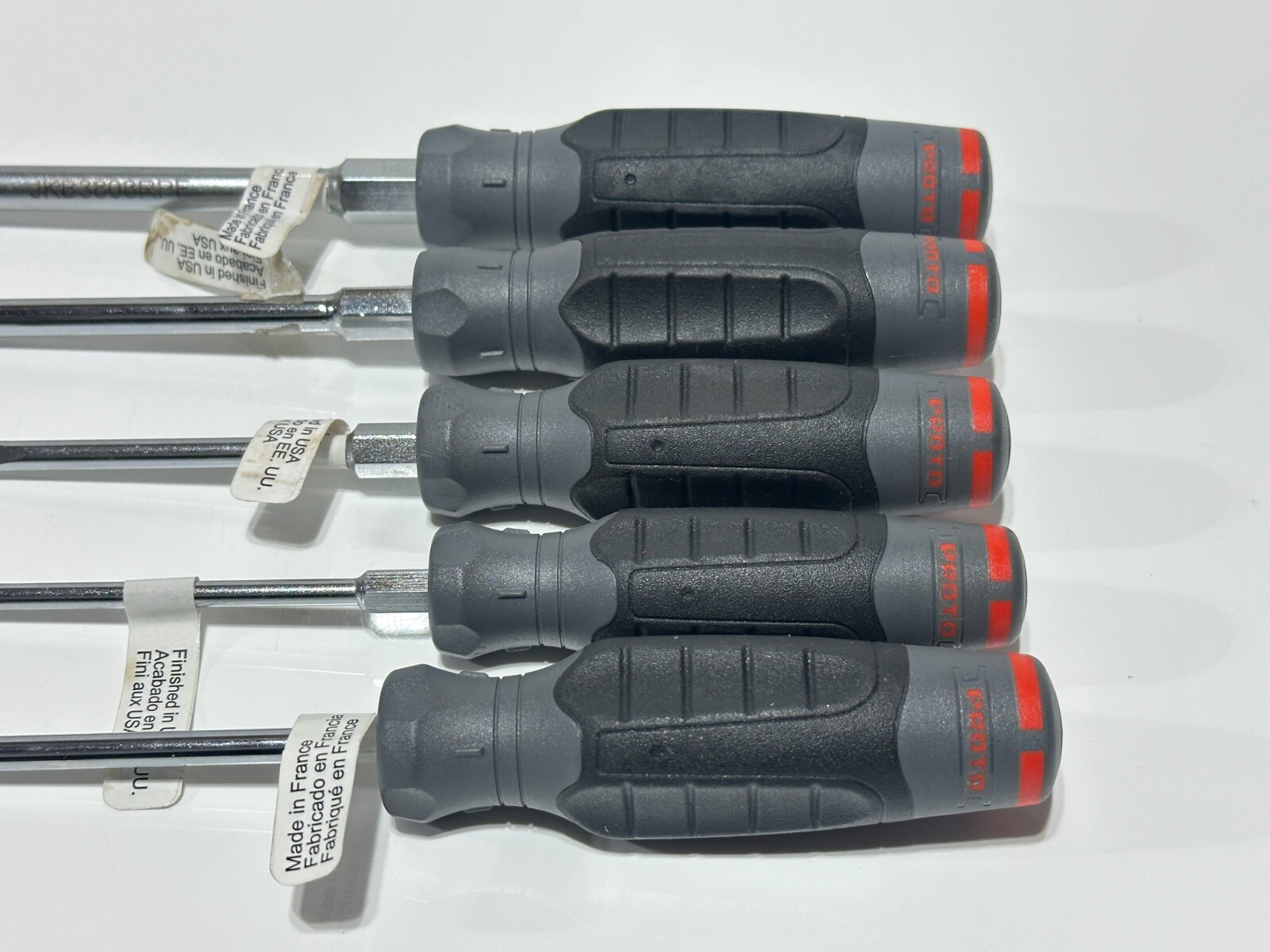 NEW Proto Tools 5pc Phillips & Flat Slotted Screwdriver Set w/ Comfort Handle - Image 2