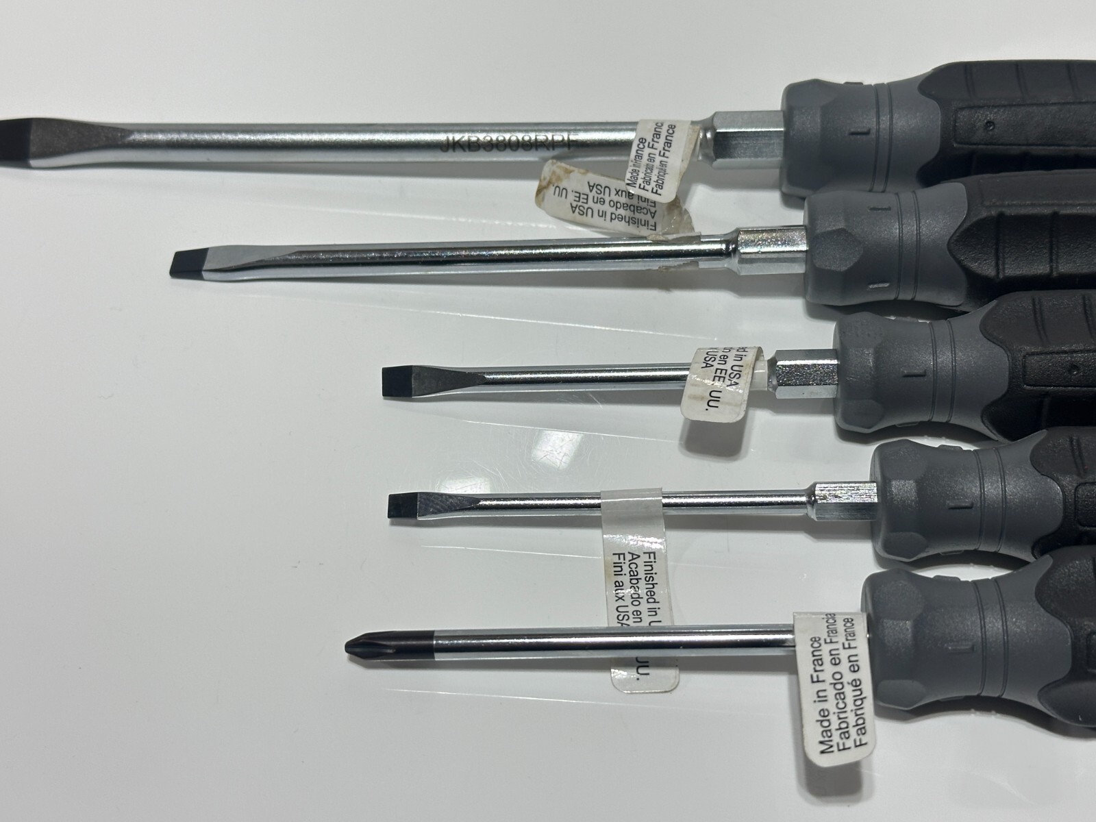 NEW Proto Tools 5pc Phillips & Flat Slotted Screwdriver Set w/ Comfort Handle - Image 3