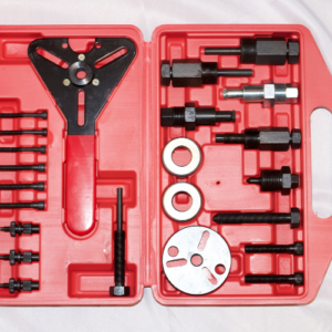 23pc A/C Deluxe Automotive Compressor Clutch Hub Remove Install Tool w/ spanner