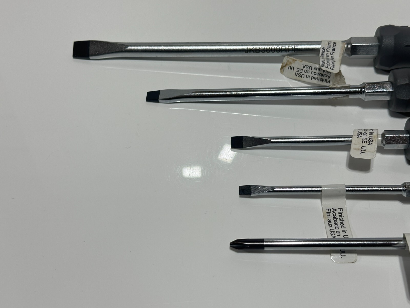 NEW Proto Tools 5pc Phillips & Flat Slotted Screwdriver Set w/ Comfort Handle - Image 4