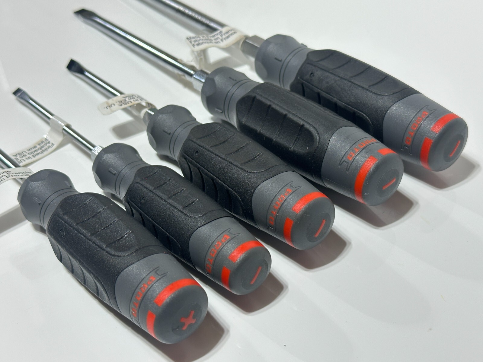 NEW Proto Tools 5pc Phillips & Flat Slotted Screwdriver Set w/ Comfort Handle - Image 5