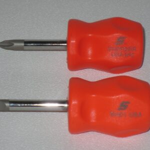 NEW! Snap-on Stubby Screwdriver Set Phillips & Flat Tip ORANGE SHD1O & SHDP22IRO