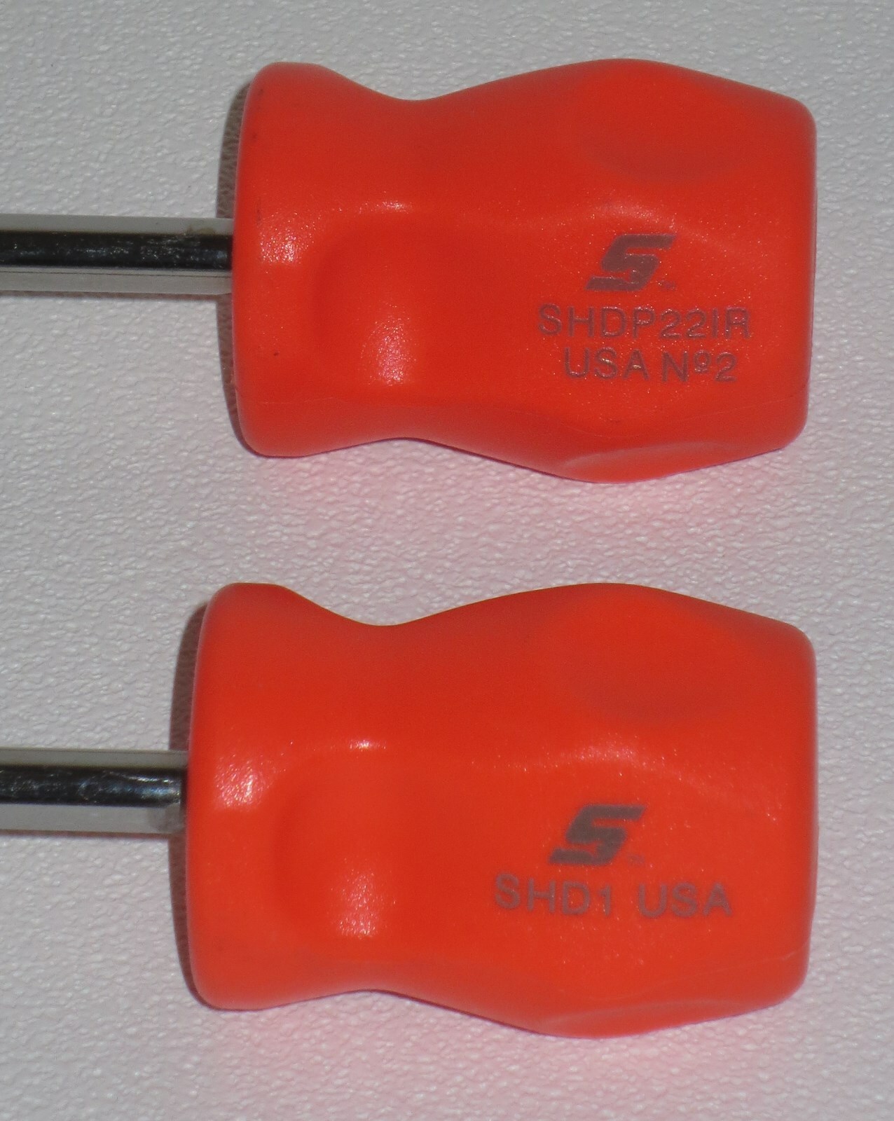 NEW! Snap-on Stubby Screwdriver Set Phillips & Flat Tip ORANGE SHD1O & SHDP22IRO - Image 2