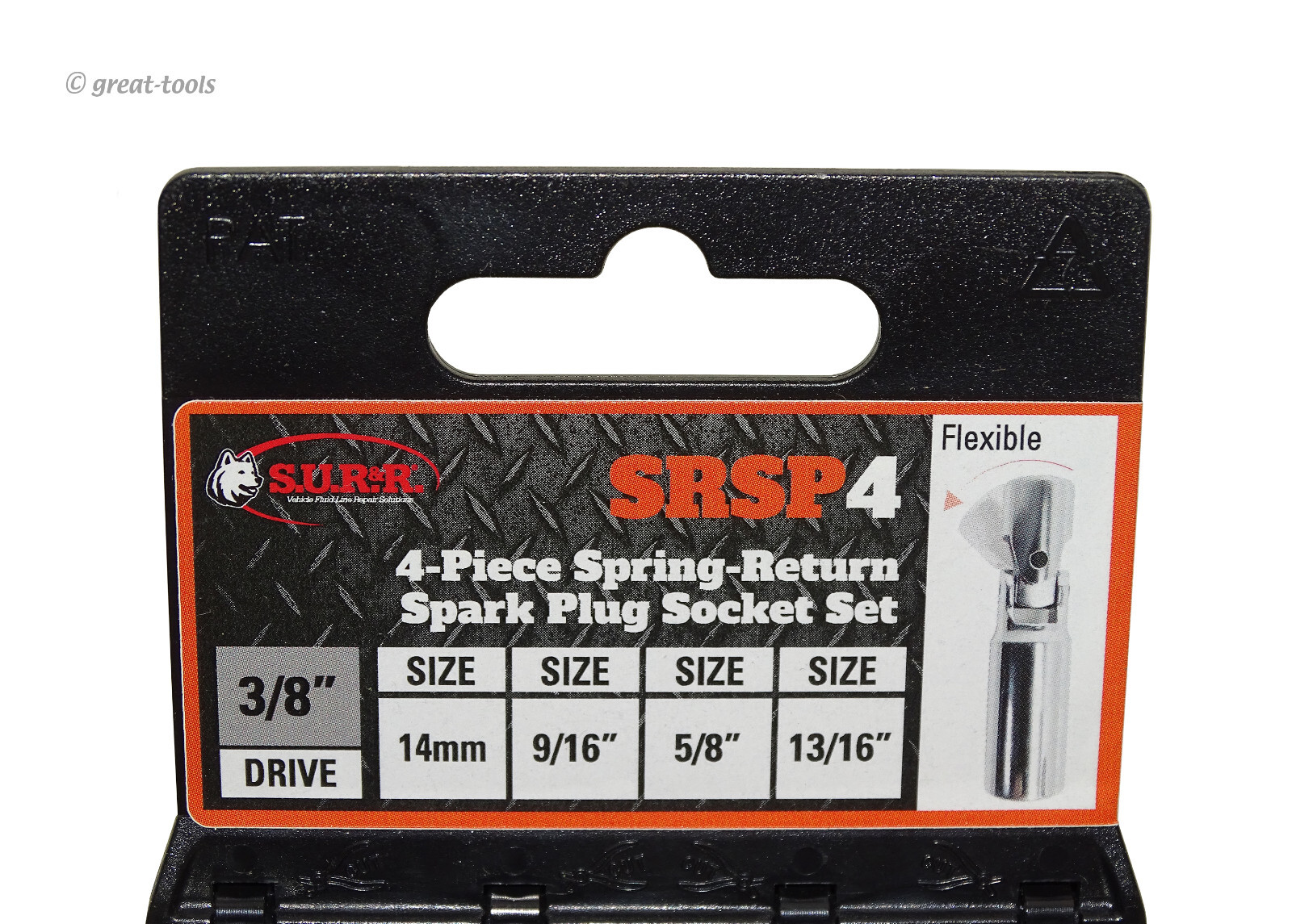 SPRING RETURN SPARK PLUG SOCKETS – 4-pc socket set – automotive hand tools - Image 3