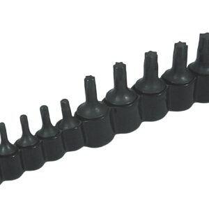 Lisle 27200 12pc Master Torx Bit Set Sizes T10 - T50 for Automotive Applications