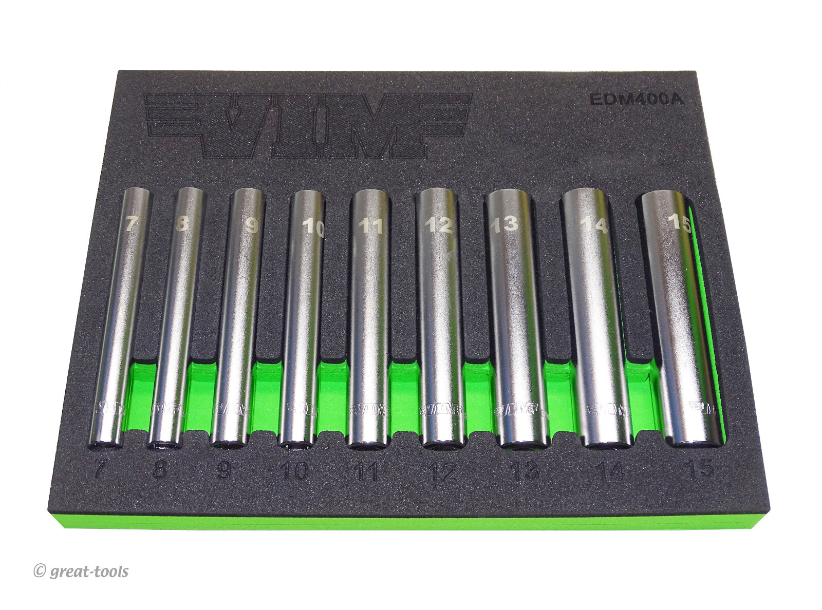METRIC EXTRA DEEP CHROME SOCKETS – 1/4” drive mm tools – special automotive tool