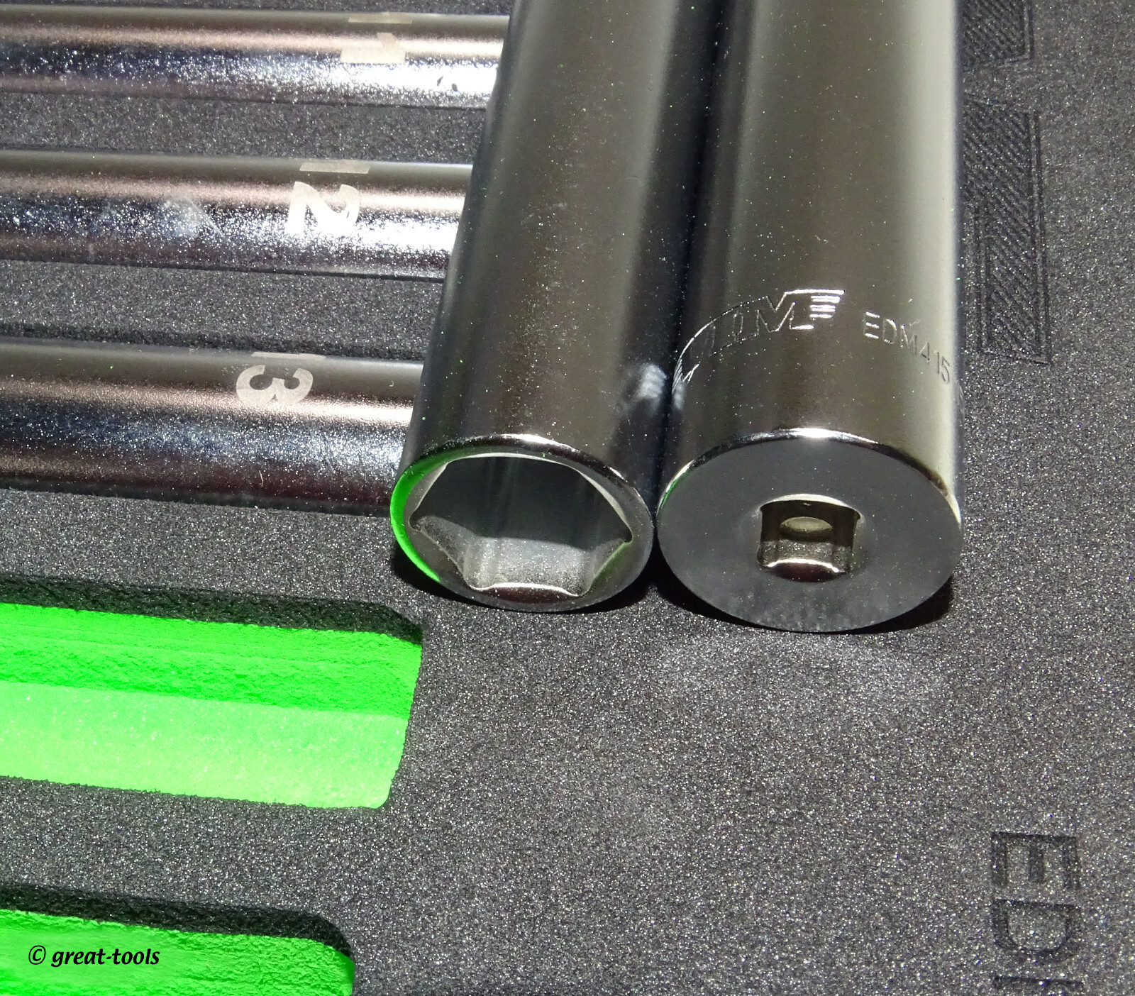 METRIC EXTRA DEEP CHROME SOCKETS – 1/4” drive mm tools – special automotive tool - Image 2