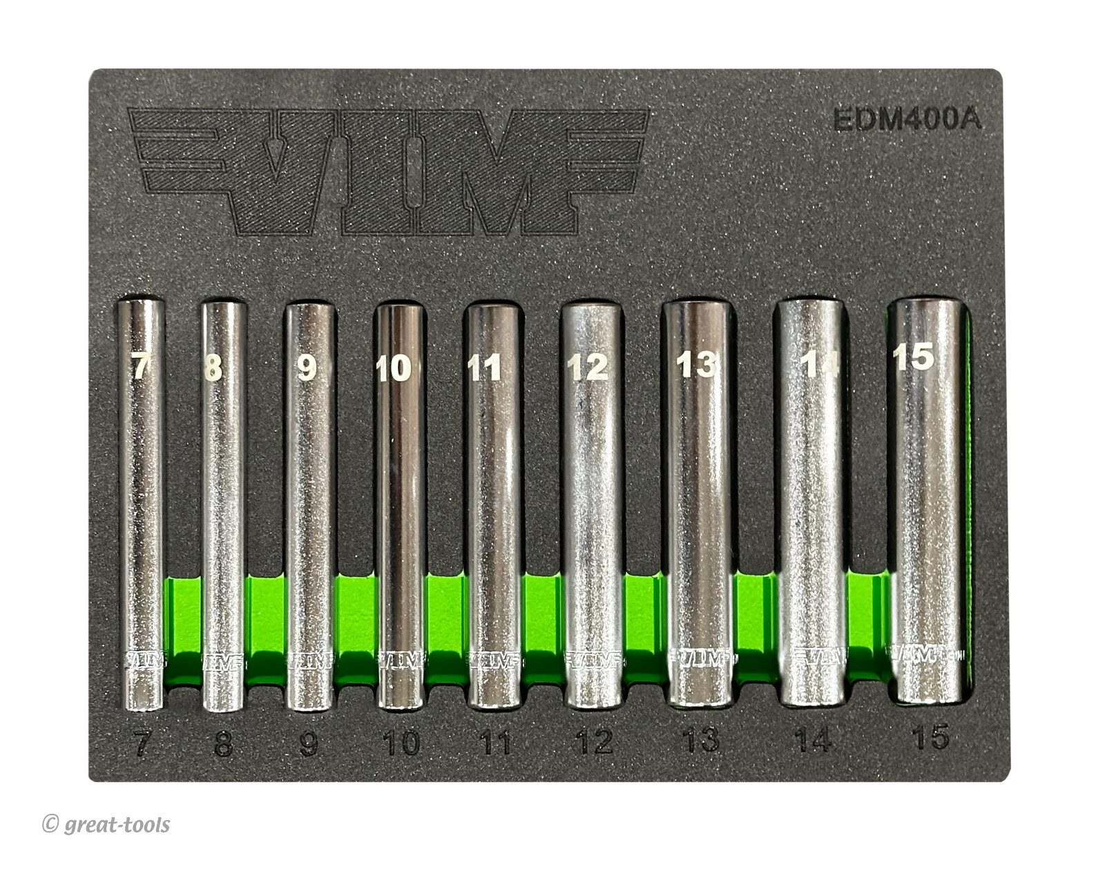 METRIC EXTRA DEEP CHROME SOCKETS – 1/4” drive mm tools – special automotive tool - Image 3