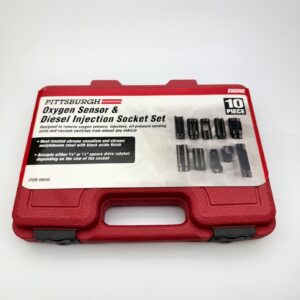 PITTSBURGH AUTOMOTIVE Oxygen Sensor and Diesel Injection Socket Set 10 PC , NEW