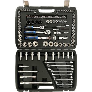 120 PCS Mechanical Tool Socket Set W/ Case Professional Automotive Repairing