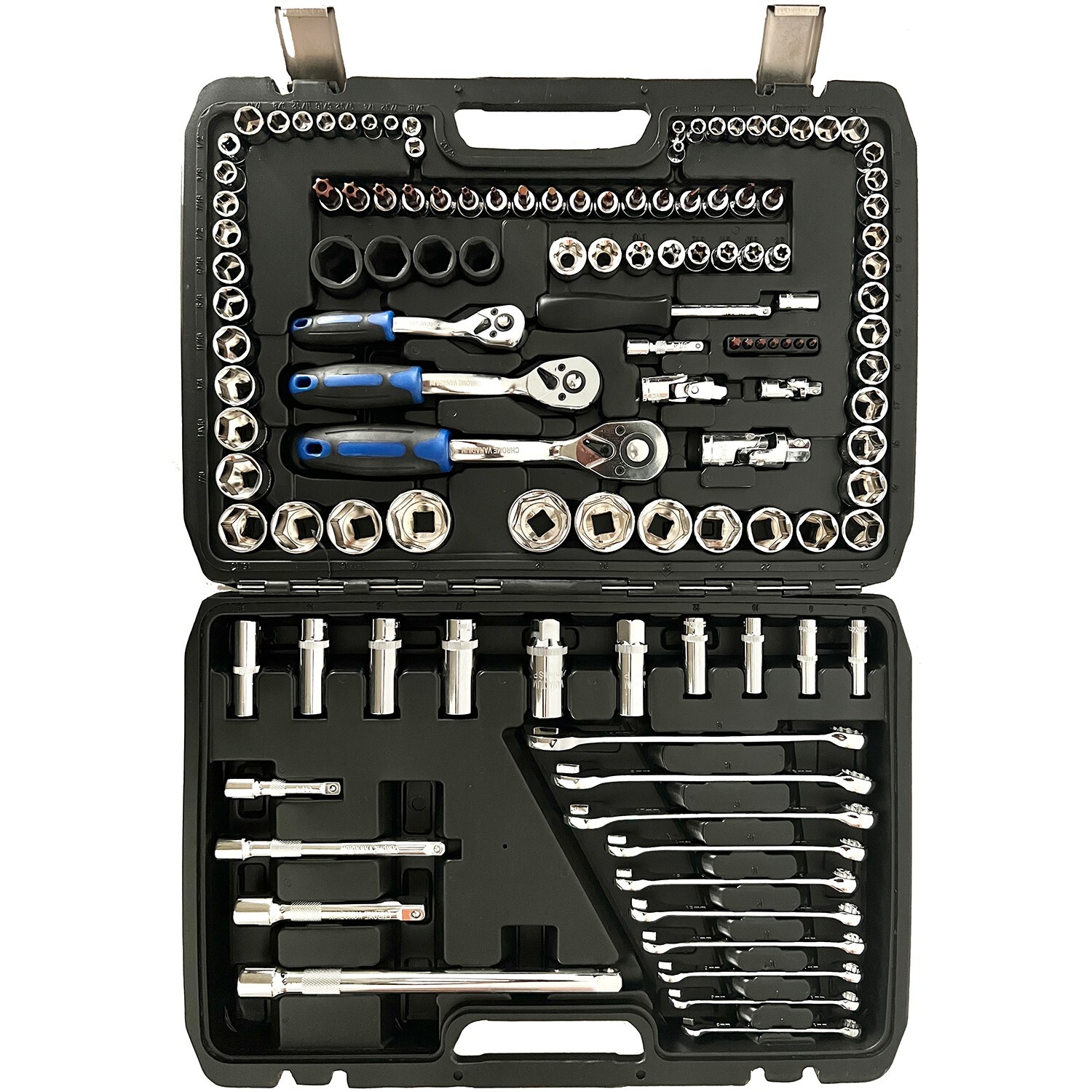 120 PCS Mechanical Tool Socket Set W/ Case Professional Automotive Repairing