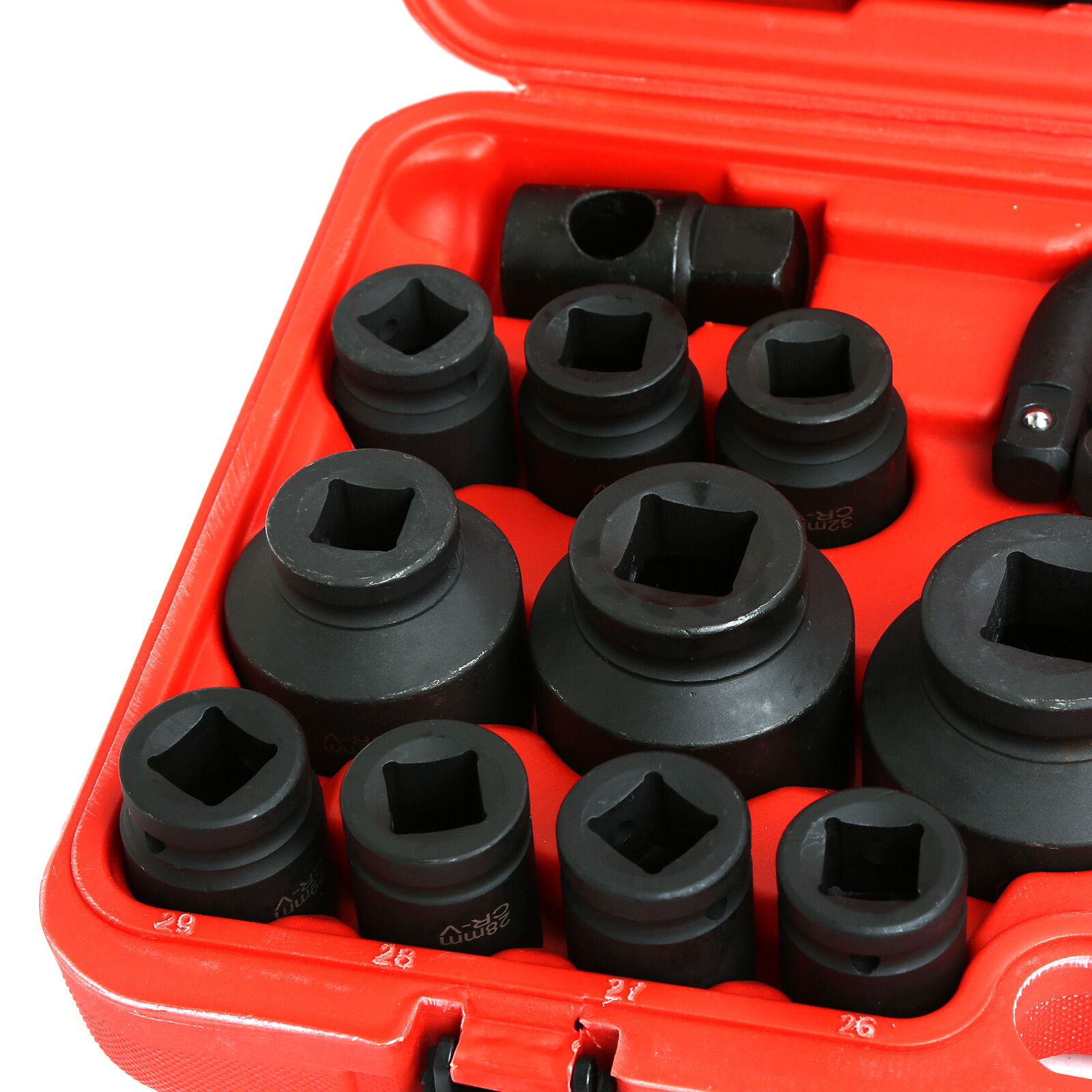 3/4" Dr Metric Impact Socket Set 21mm to 65mm 27PC Shallow Assortment Socket Set - Image 4
