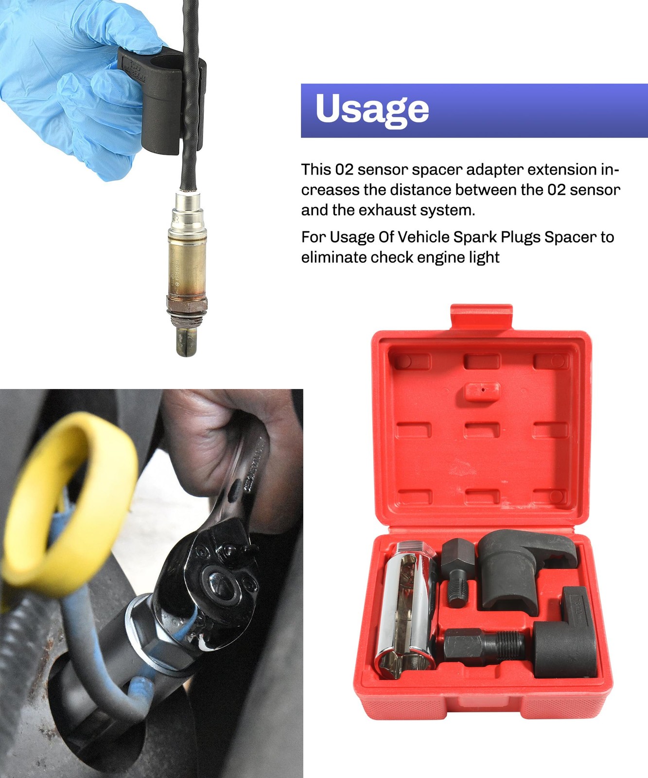 O2 Sensor Socket Set - Automotive Tool for Oxygen Sensor Removal & Installation - Image 4