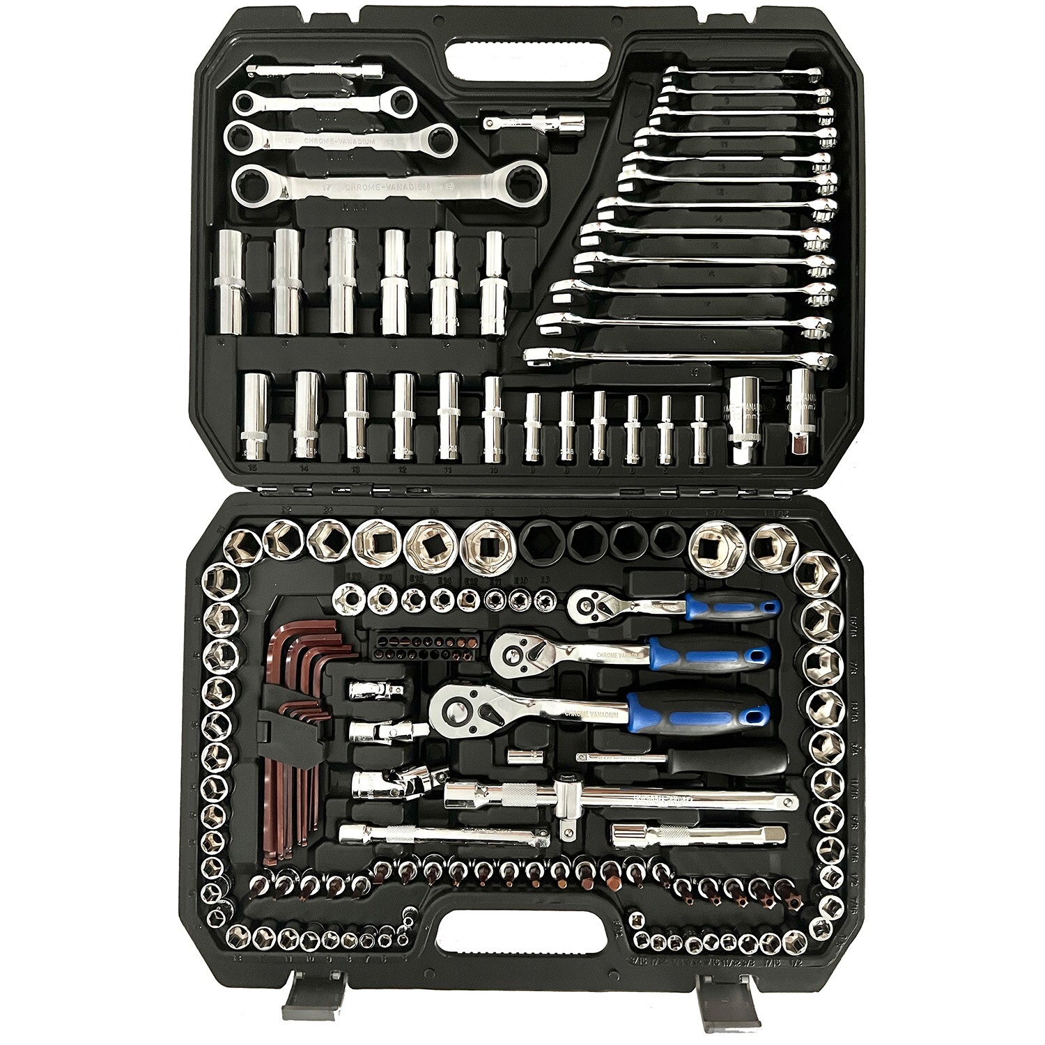 150 PCS Mechanical Tool Socket Set W/ Case Professional Automotive Repairing