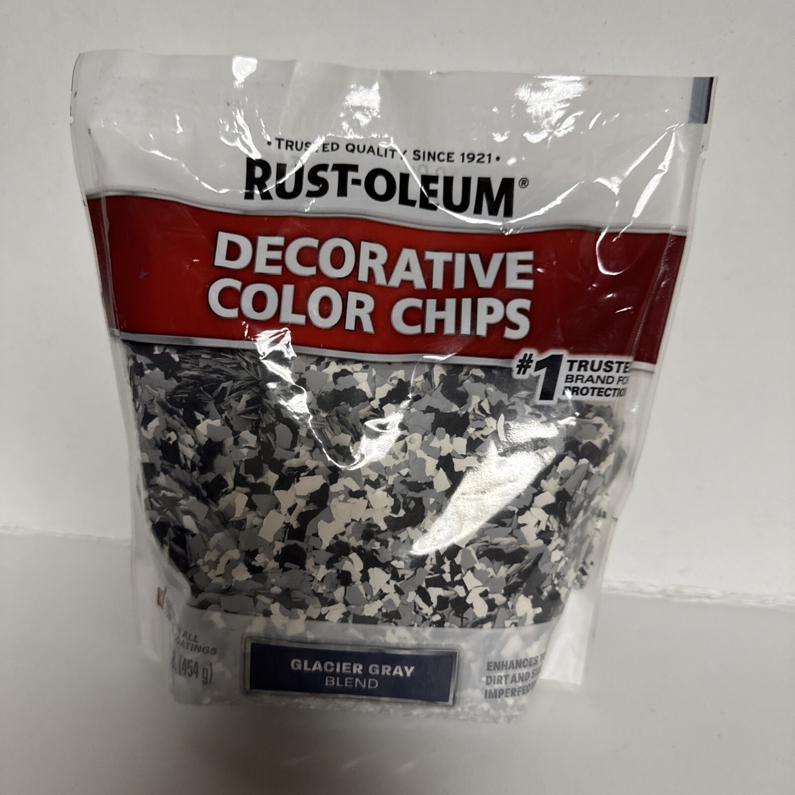 Rust-Oleum 1 (pound bag) Gray Color Chip Concrete Garage Floor Coating Rustoleum