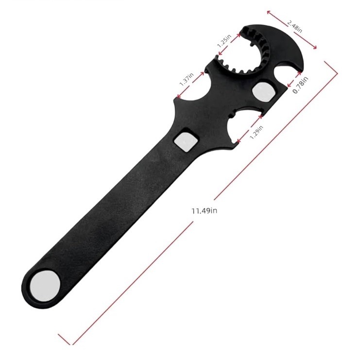 Spanner Wrench Multi Function Combo Carbon Steel Nut Wrench Automotive Repair - Image 2