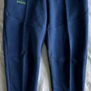 Nike Brazil National Team Tech Fleece Soccer Pants CBF DH4782-490. Men’s Sz: L