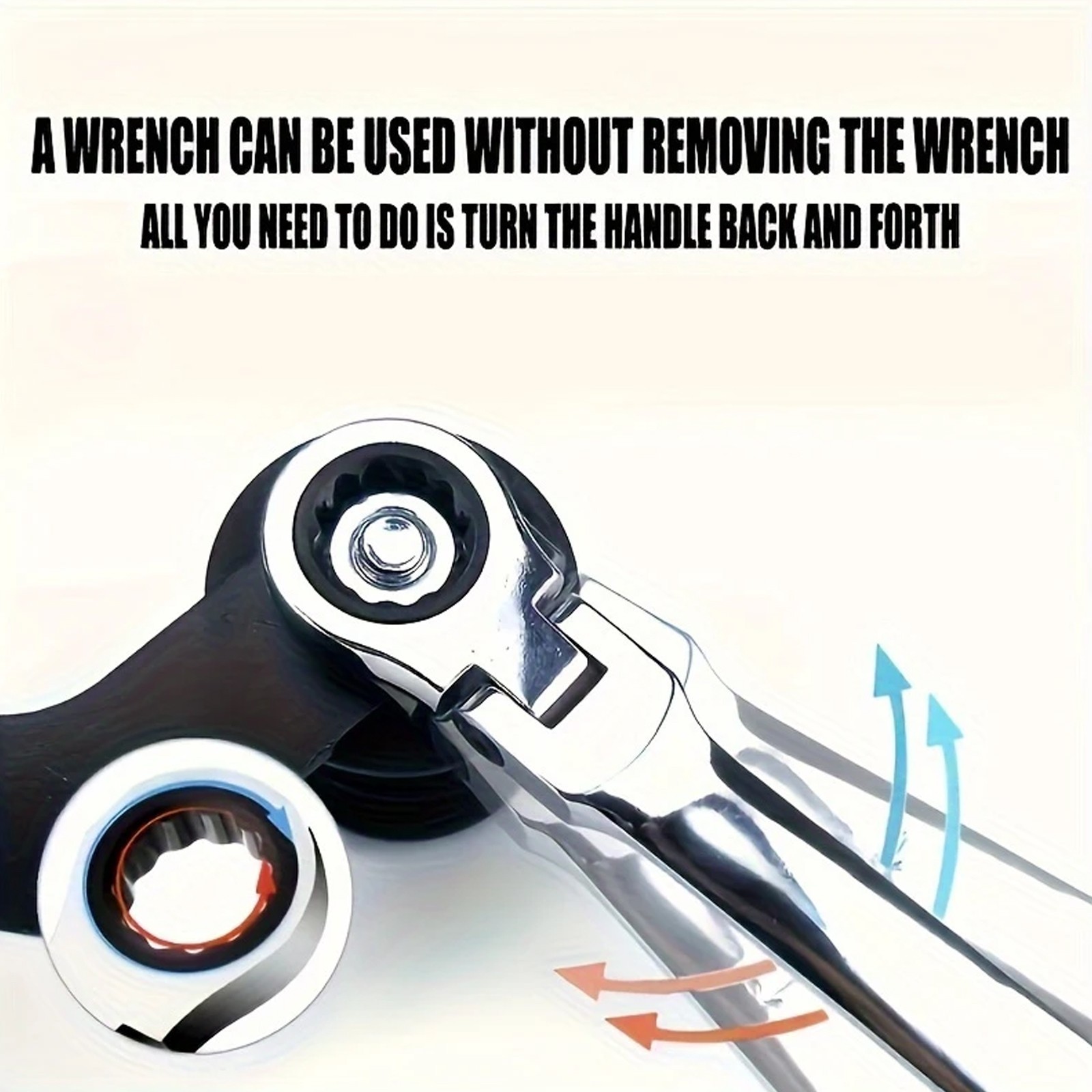 10mm Multi-Function Ratchet Wrench - Suitable for Automotive and Home Repair - Image 3