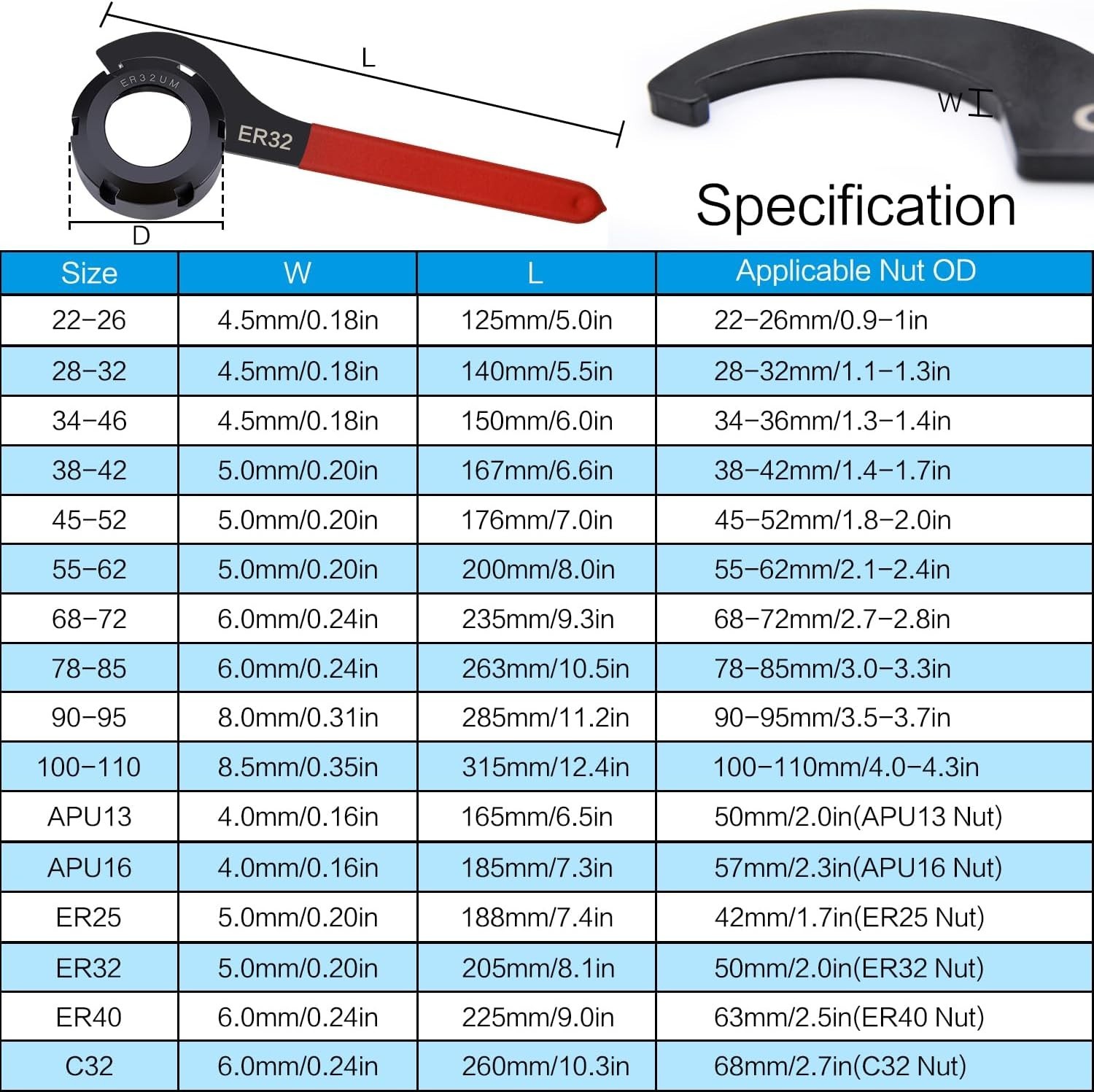 Versatile 10-Piece Spanner Wrench Set - Perfect for Automotive & Bicycle Repairs - Image 4